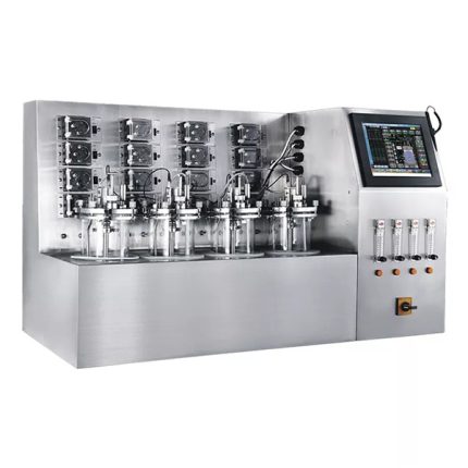 sistem de bioreactoare cu fermentator de sticlă paralel multiplu